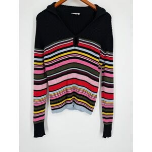 TOME Womens Sweater 8 Vintage Y2K Merino Wool Cotton Ribbed Retro‎ Indie Sleaze